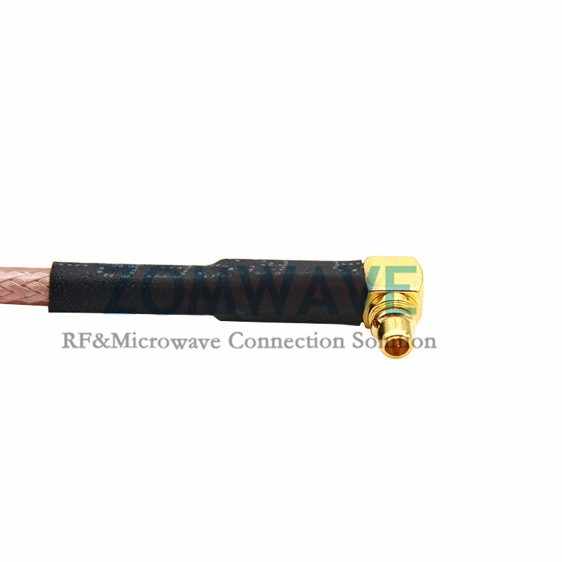 SMB Plug Right Angle to MMCX Male Right Angle, RG316 Cable, 4GHz