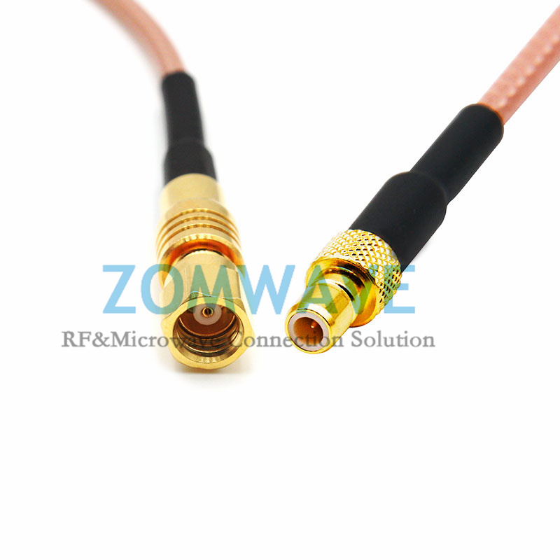 SMC Plug to SMB Jack, RG316 Cable, 4GHz