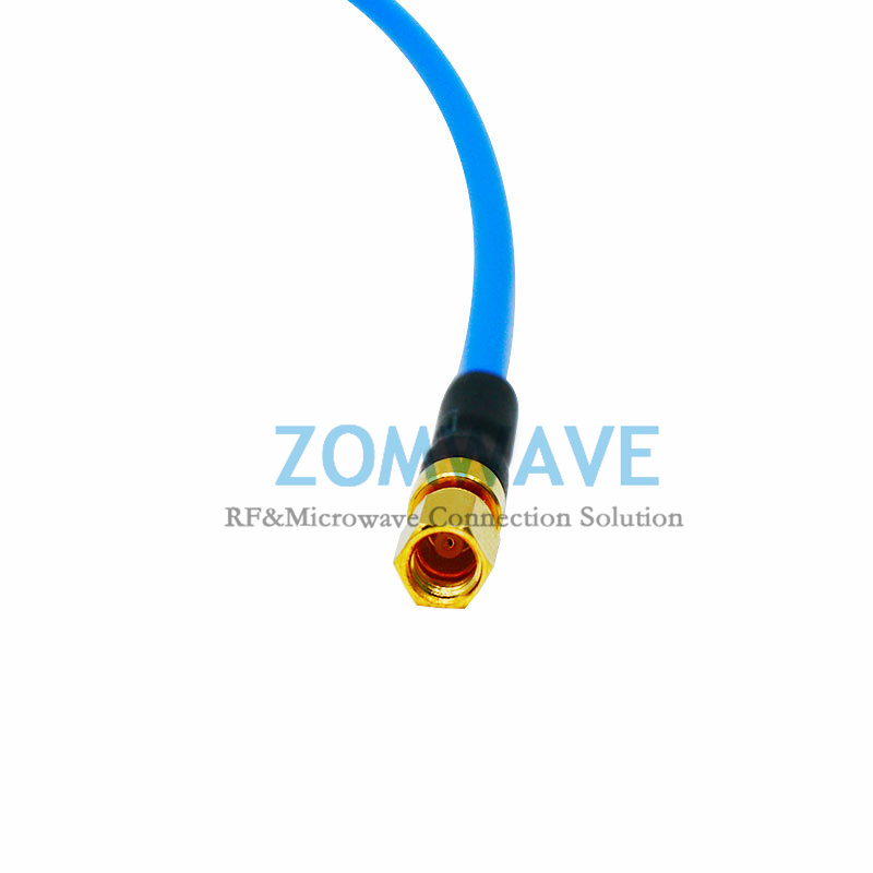 SSMC Plug to SSMC Plug, Formable .086''_RG405 Cable, 6GHz