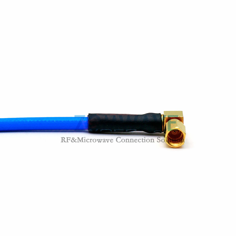 SSMC Plug Right Angle to SSMC Plug Right Angle, Formable .086''_RG405 Cable, 6GH