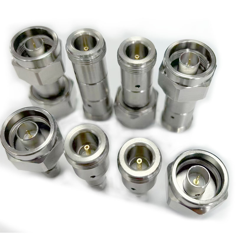 75 Ohm N Male to 50 Ohm SMA Male Stainless Steel Adapter, 6GHz