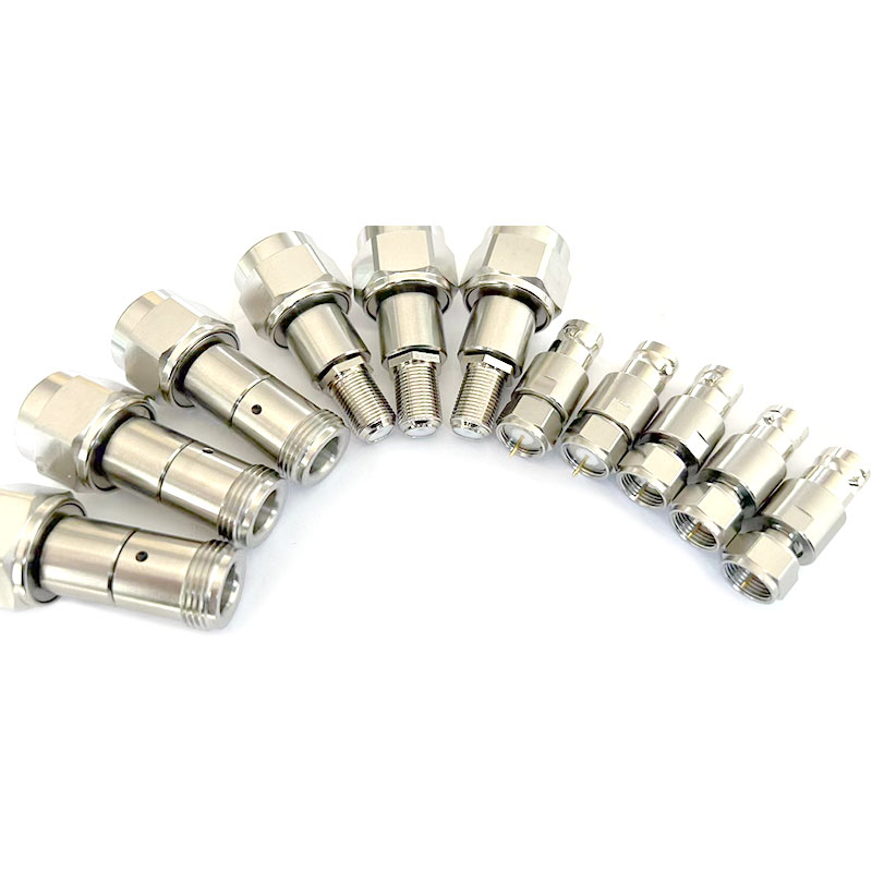 75 Ohm F Female to 50 Ohm N Female Stainless Steel Adapter, 3GHz