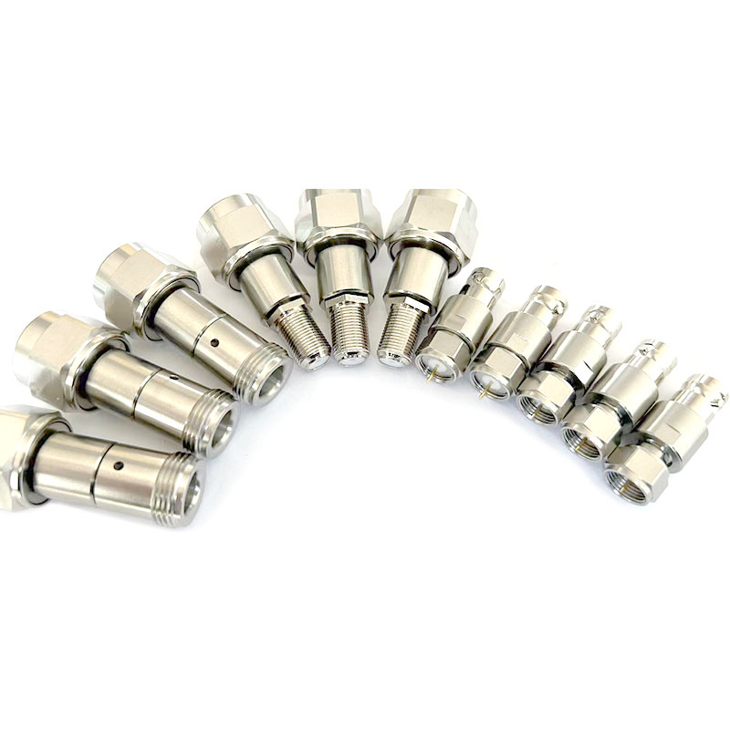 75 Ohm F Female to 50 Ohm SMA Female Stainless Steel Adapter, 3GHz