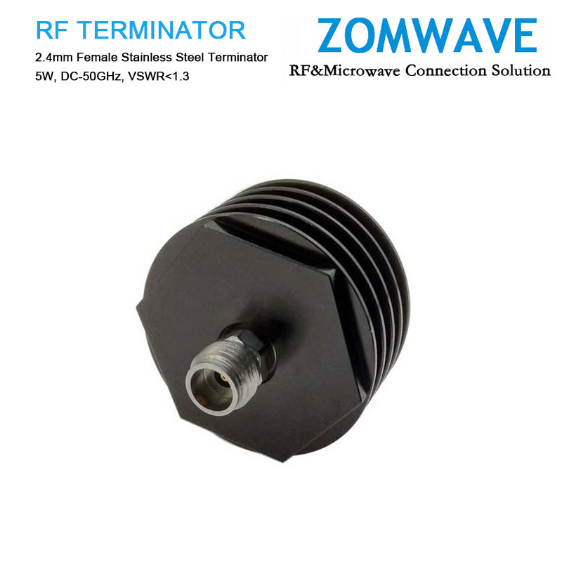 2.4mm Female Stainless Steel Terminator, 5W, 50GHz