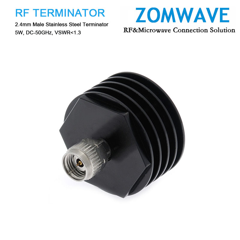 2.4mm Male Stainless Steel Terminator, 5W, 50GHz