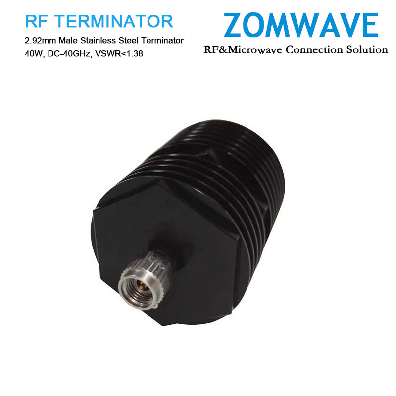 2.92mm Male Stainless Steel Terminator, 40W, 40GHz