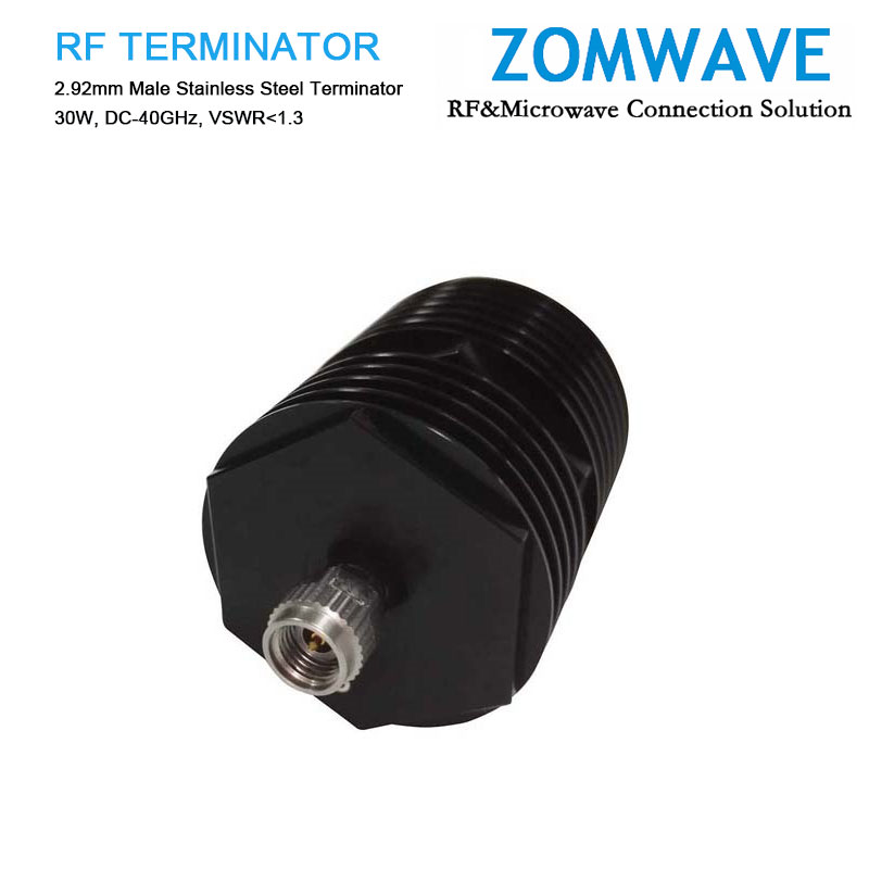 2.92mm Male Stainless Steel Terminator, 30W, 40GHz
