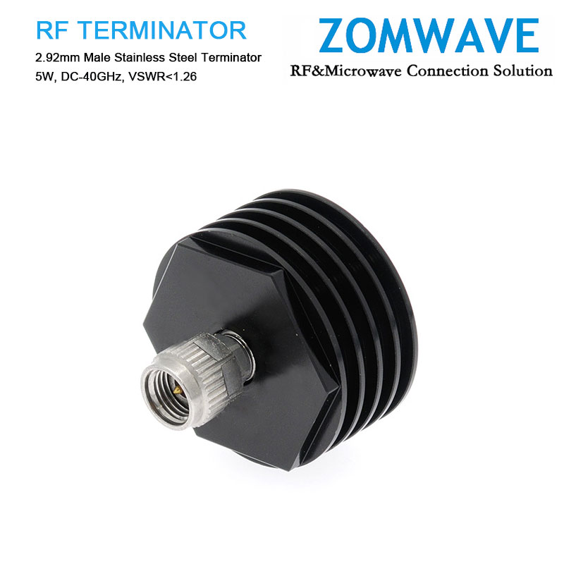 2.92mm Male Stainless Steel Terminator, 5W, 40GHz