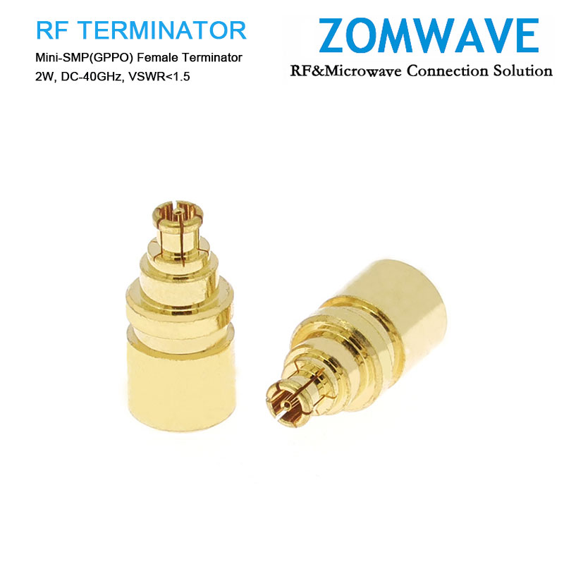 Mini-SMP(GPPO) Female Terminator, 2W, 40GHz