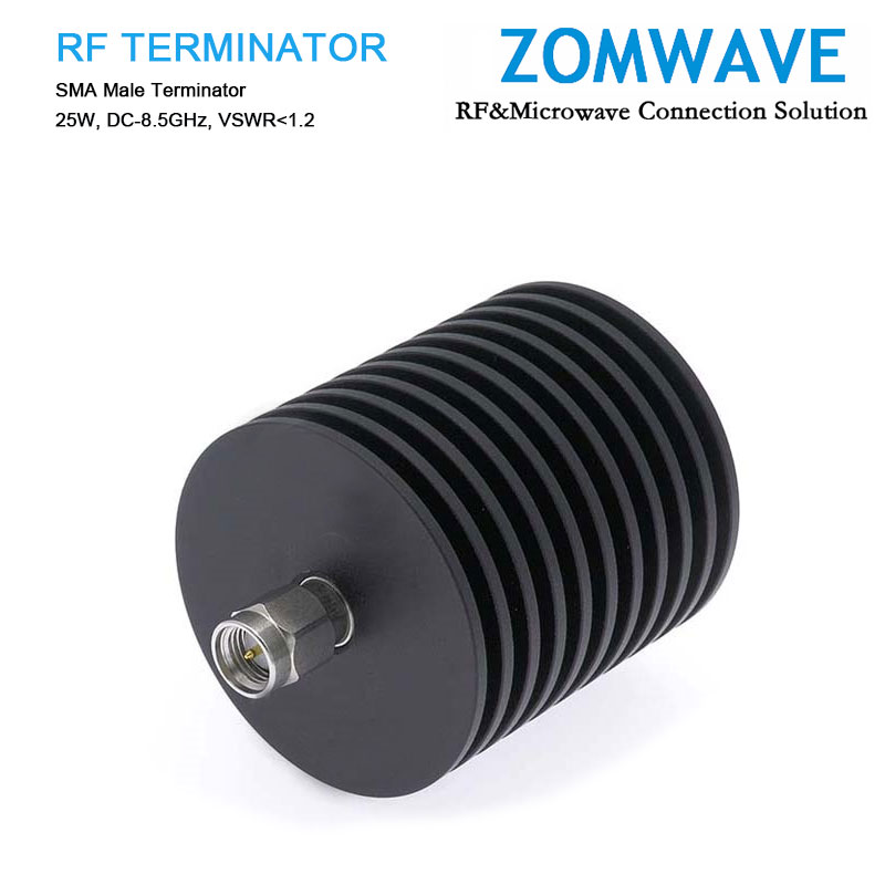 SMA Male Terminator, 25W, 8.5GHz