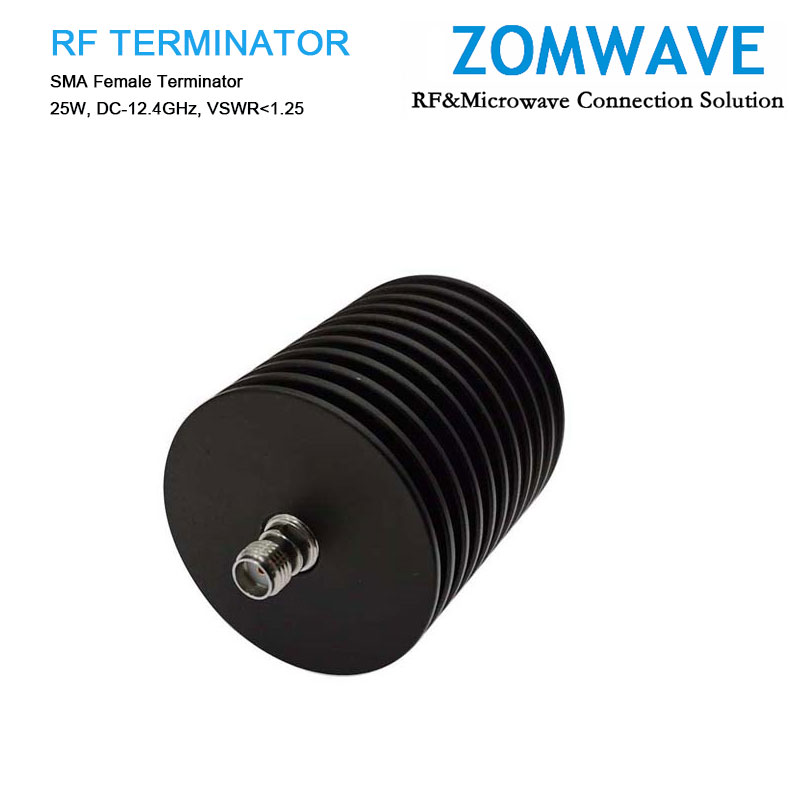 SMA Female Terminator, 25W, 12.4GHz