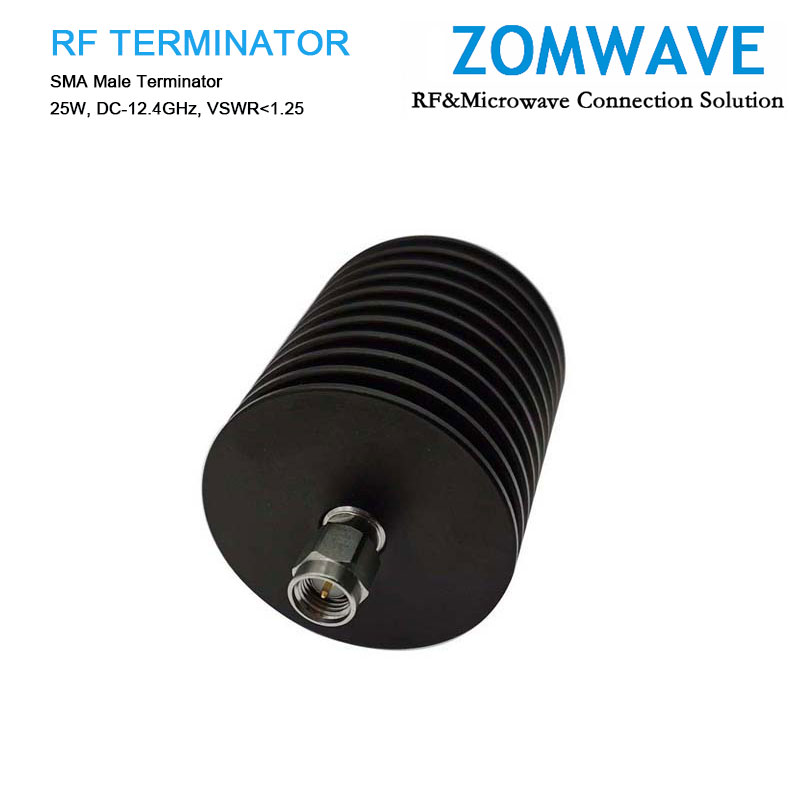 SMA Male Terminator, 25W, 12.4GHz