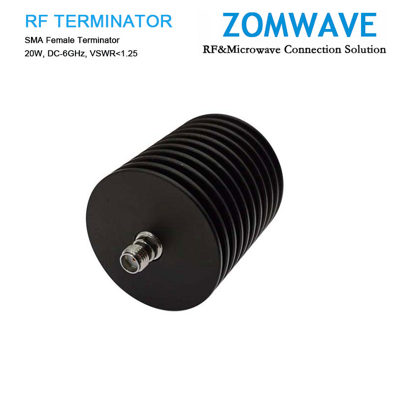 SMA Female Terminator, 20W, 6GHz