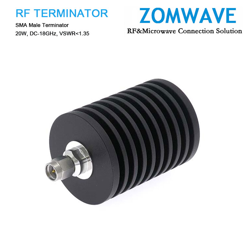 SMA Male Terminator, 20W, 18GHz