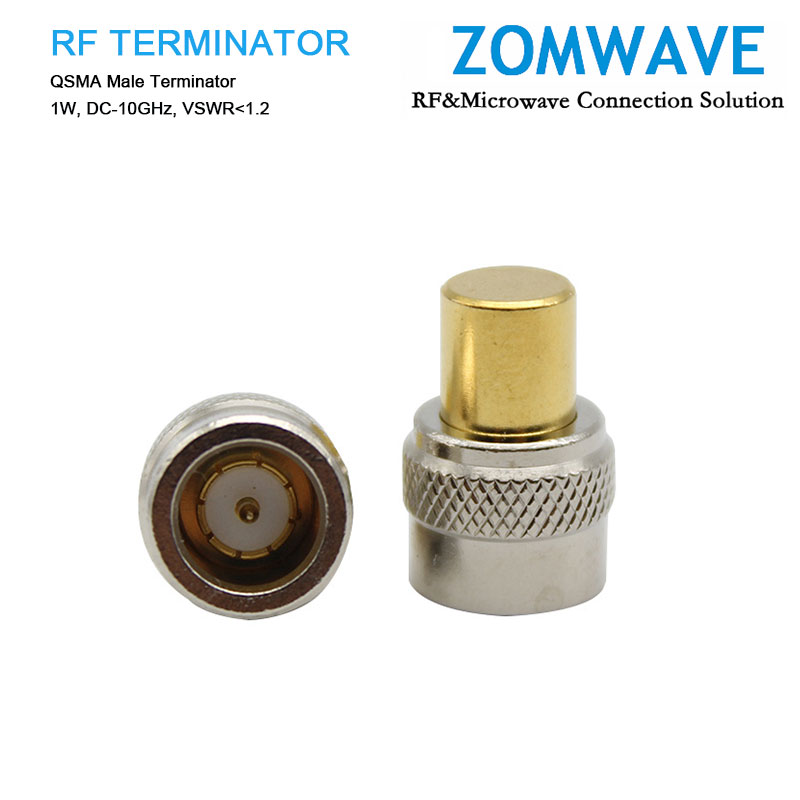 QSMA Male Terminator, 1W, 10GHz