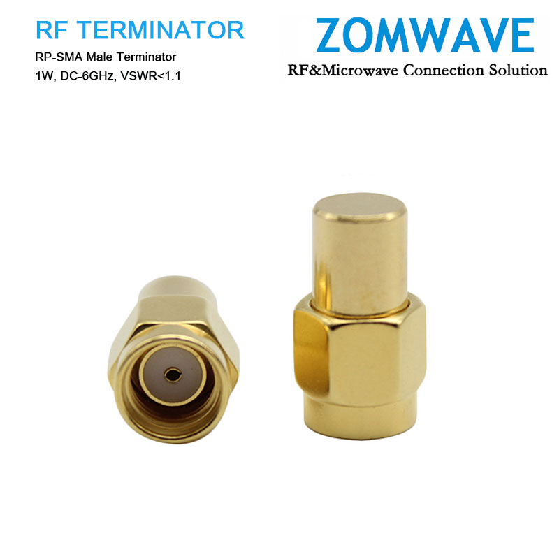 RP-SMA Male Terminator, 1W, 6GHz