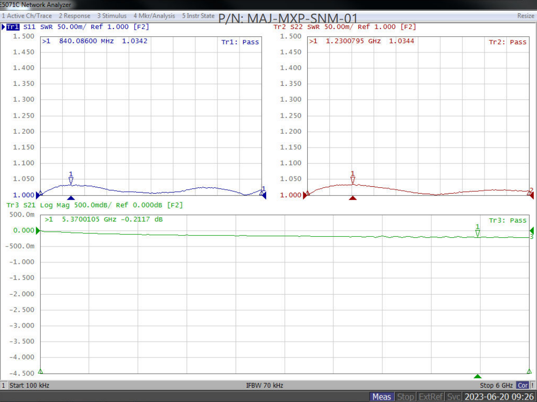 SMA Female to MCX Male Adapter, 6GHz