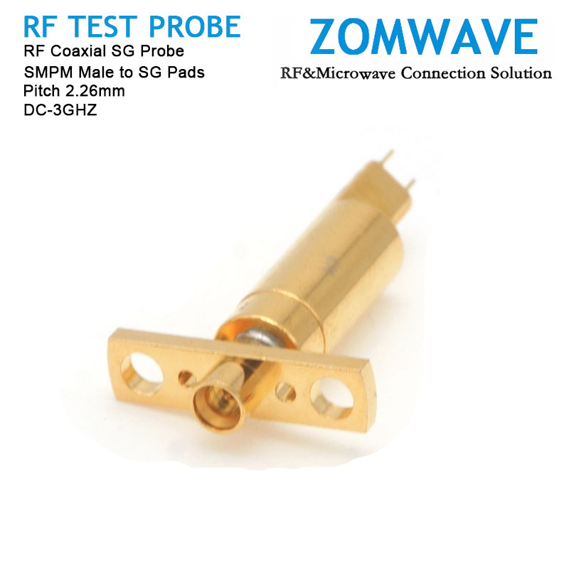 RF Coaxial SG Probe, SMPM Male to SG Pads, Pitch 2.26mm, 3GHz