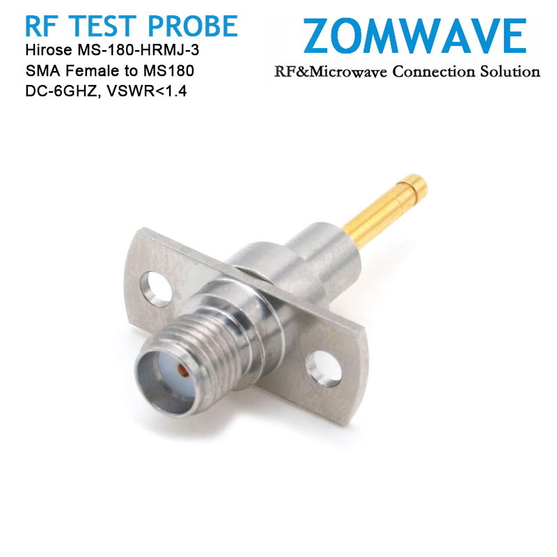 Hirose MS-180-HRMJ-3, SMA Female to MS180 RF Test Probe, 6GHz