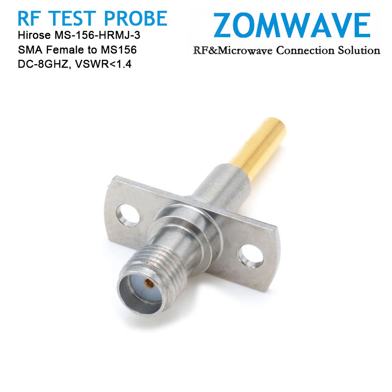 Hirose MS-156-HRMJ-3, SMA Female to MS156 RF Test Probe, 8GHz