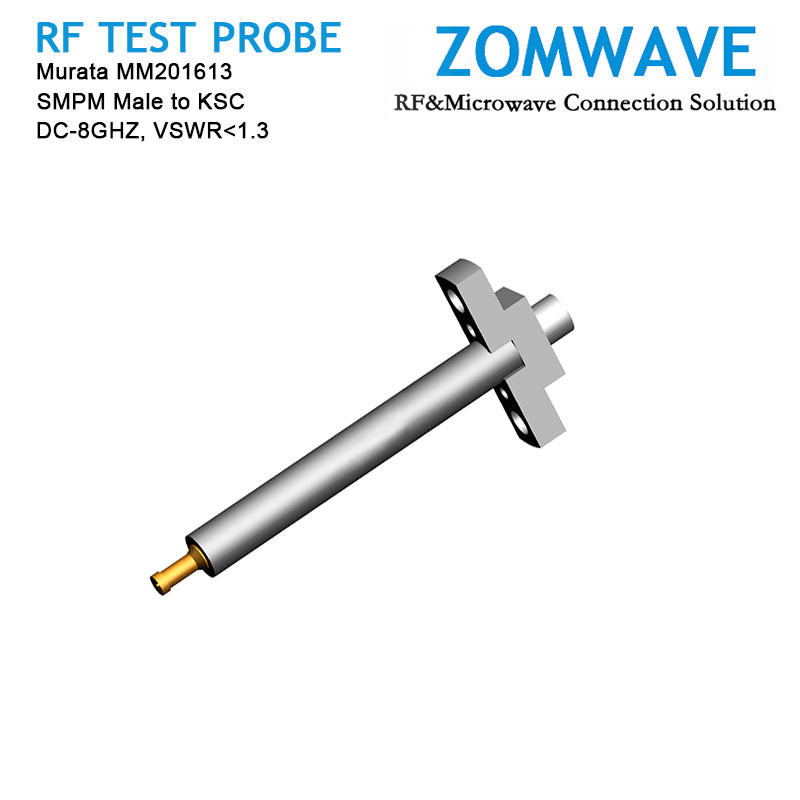 Murata MM201613, SMPM Male to KSC RF Test Probe, 8GHz