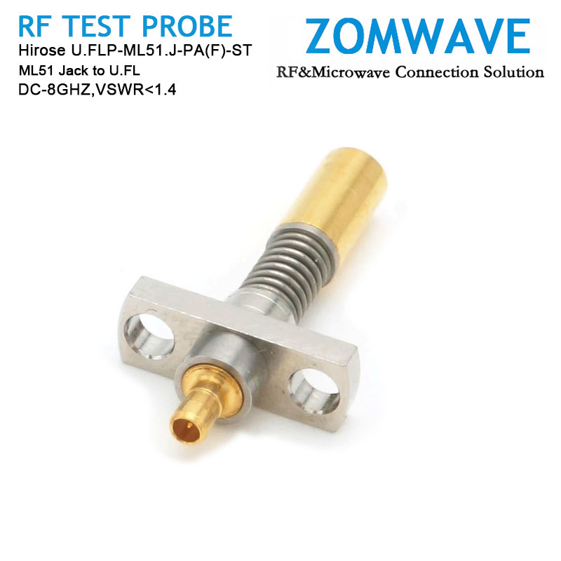 Hirose U.FLP-ML51.J-PA(F)-ST, ML51 Jack to U.FL RF Test Probe, 8GHz