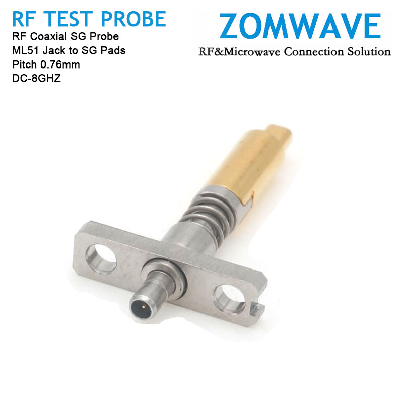 RF Coaxial SG Probe, ML51 Jack to SG Pads, Pitch 0.76mm, 8GHz