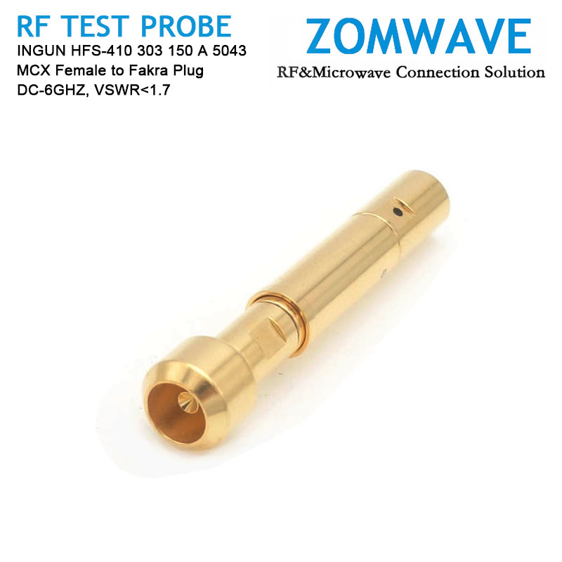 INGUN HFS-410 303 150 A 5043, MCX Female to Fakra Plug RF Test Probe, 6GHz