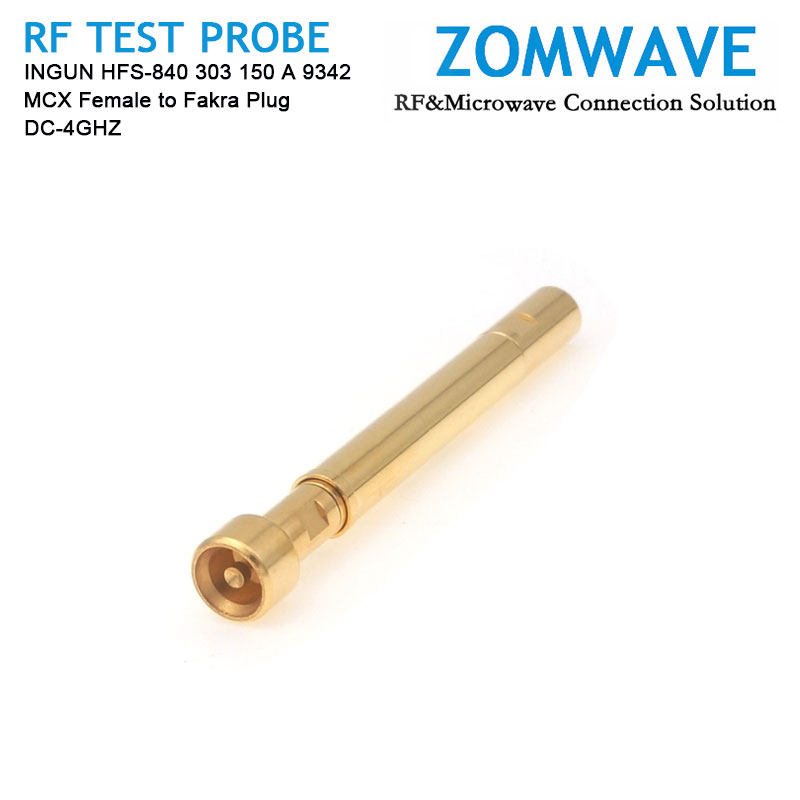 INGUN HFS-840 303 150 A 9342, MCX Female to Fakra Plug RF Test Probe, 4GHz