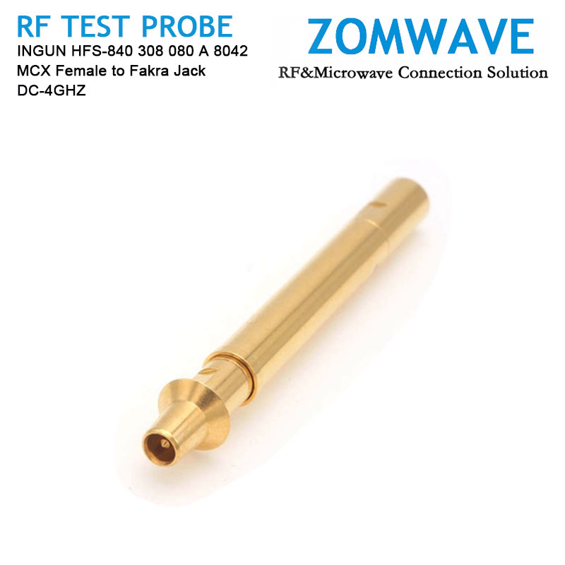 INGUN HFS-840 308 080 A 8042, MCX Female to Fakra Jack RF Test Probe, 4GHz