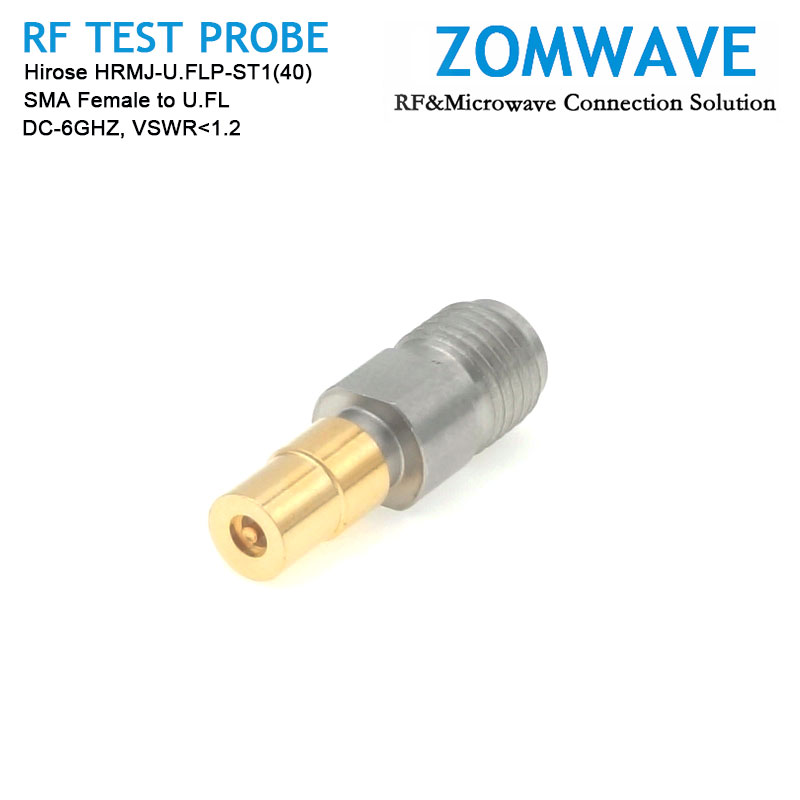 Hirose HRMJ-U.FLP-ST1(40), SMA Female to U.FL RF Test Probe, 6GHz