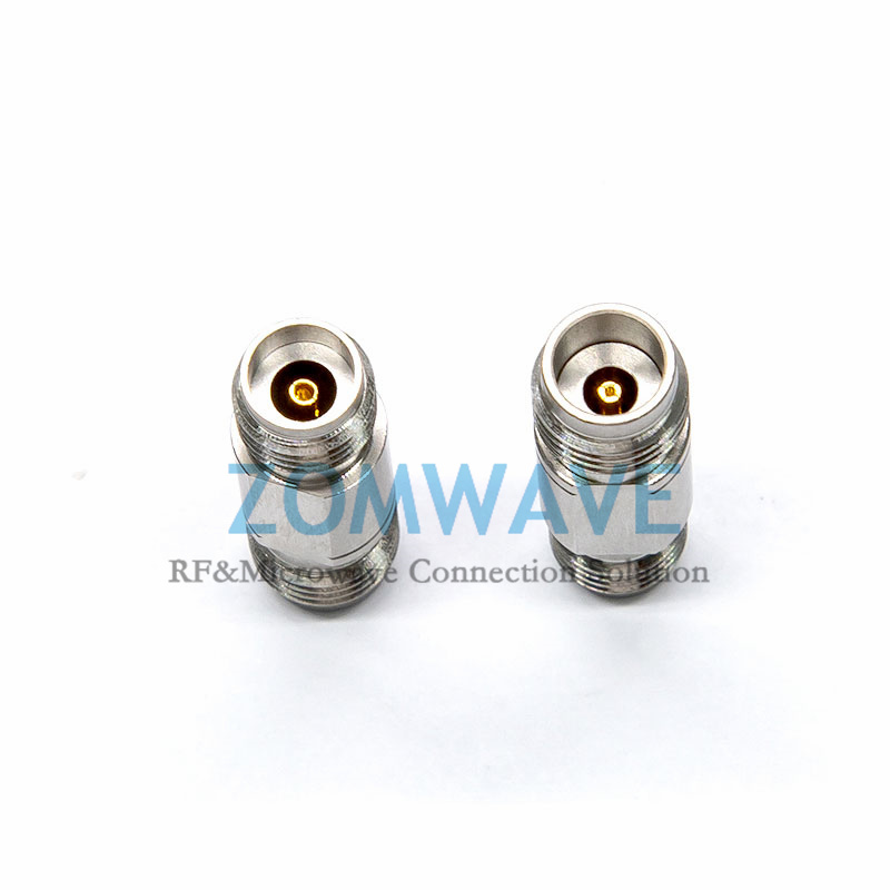 2.4mm Female to 2.92mm Female Stainless Steel Adapter, 40GHz