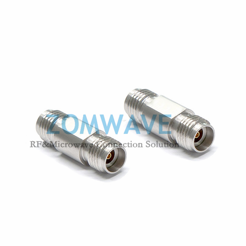 2.92mm Female to 2.92mm Female Stainless Steel Adapter, 40GHz