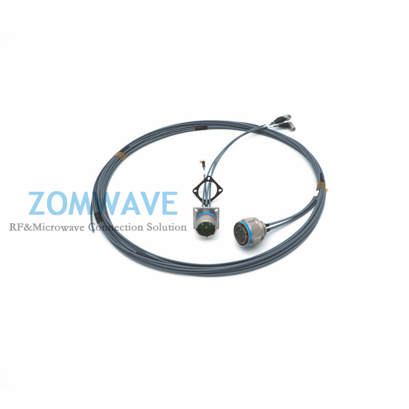 4 Ports D3899 Male,Multi-Coax Cable CM Male to Open,B220 Cable (ZCXN3506),18GHZ