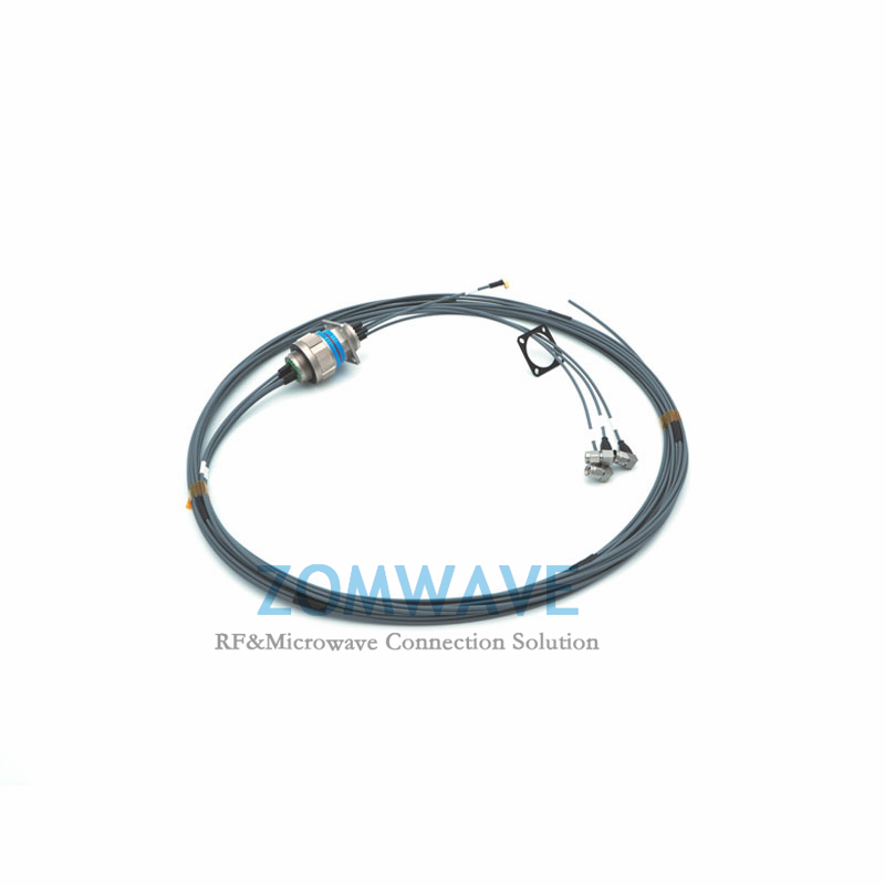 4 Ports D3899 Male,Multi-Coax Cable CM Male to Open,B220 Cable (ZCXN3506),18GHZ