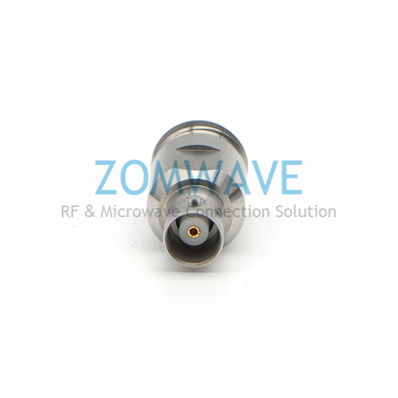 N Type Female to BNC Female Stainless Steel Adapter, 18GHz